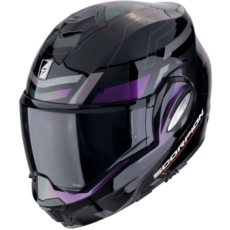 Casco Moto Modulare P/J Scorpion EXO-TECH EVO CONQUER Nero Camaleon Novità