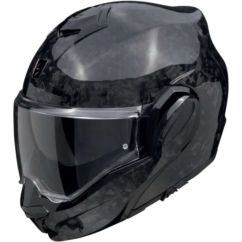 Affare Casco Moto Modulare P/J Scorpion EXO-TECH EVO ONYX CARBON SOLID Nero