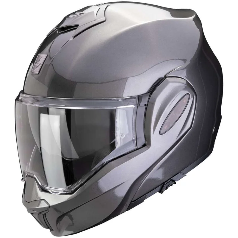 Casco Moto Modulare P/J Scorpion EXO-TECH EVO PRO SOLID Grigio metal Subito Disponibile