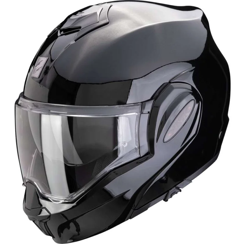 Casco Moto Modulare P/J Scorpion EXO-TECH EVO PRO SOLID Nero metal Offerta Lampo