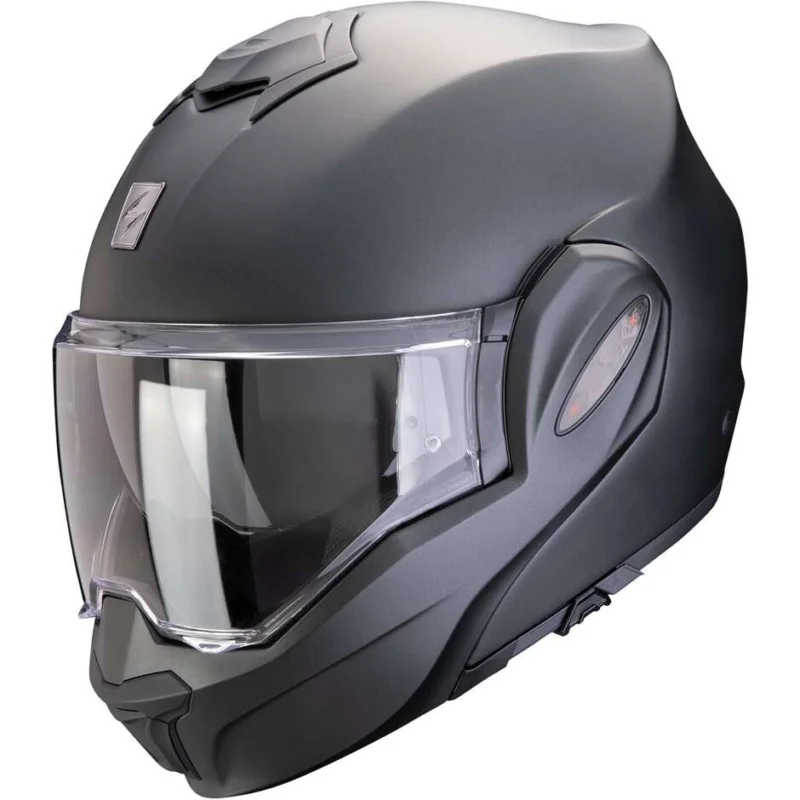 Casco Moto Modulare P/J Scorpion EXO-TECH EVO PRO SOLID Nero Perla Opaco Offerta
