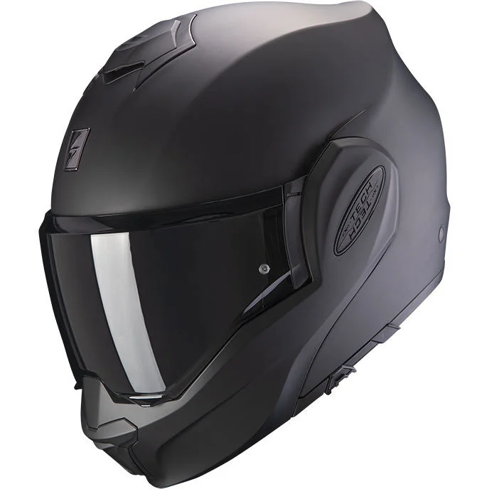 Casco Moto Modulare P/J Scorpion EXO-TECH EVO SOLID Nero Opaco Acquista Ora