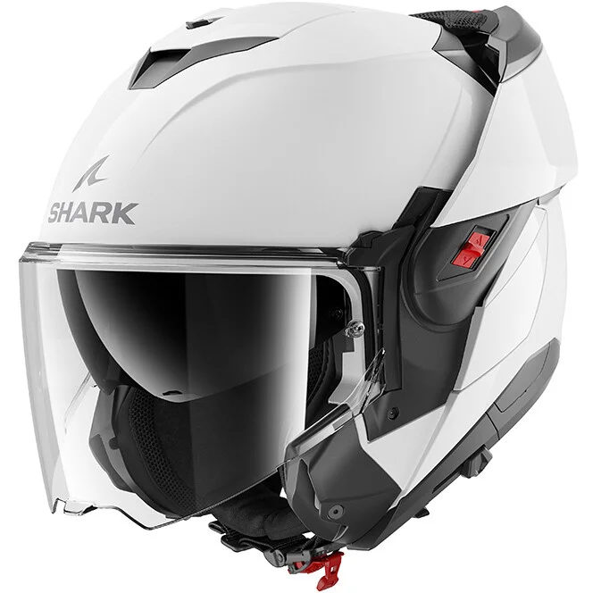Casco Moto Modulare P/J Shark OXO BLANK Bianco Perlato Ultima Occasione