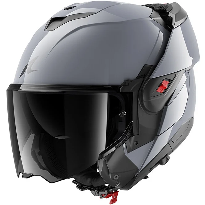 Casco Moto Modulare P/J Shark OXO DARK SHADOW Pistola d'Argento Promozione