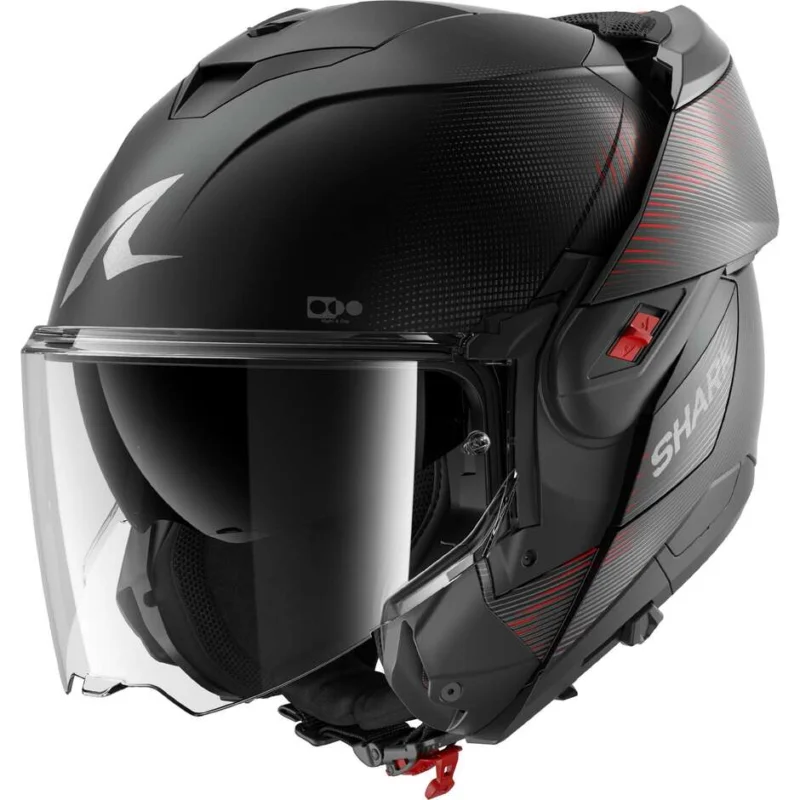 Acquista Ora Casco Moto modulare P/J Shark OXO SP LYNE Mat Nero Antracite