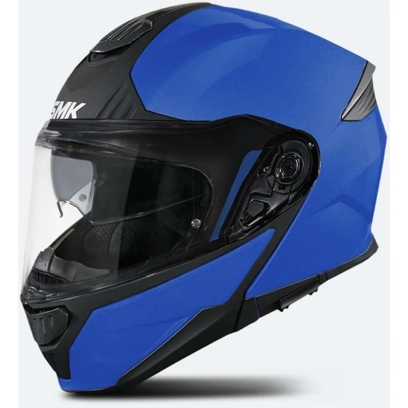 Casco Moto Modulare P/J SMK Gullwing Solid MA500 Blu Spedizione Espresso