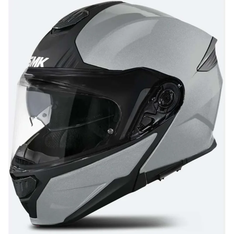 Casco Moto Modulare P/J SMK Gullwing Solid MA600 Grigio chiaro Economico