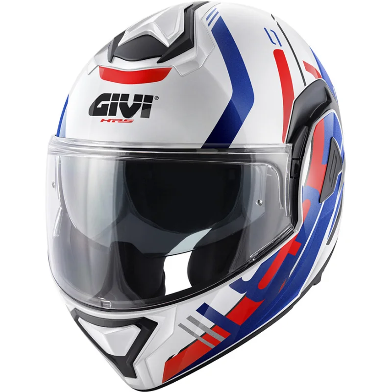 Prezzo Basso Casco Moto Modulare Ribaltabile P/J Givi X30PULSAR Bianco Blu Rosso