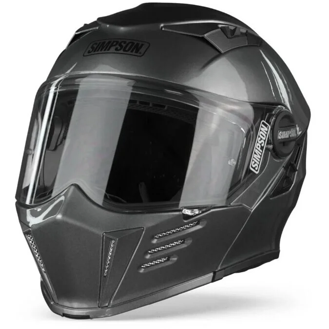 Prezzo Di Fabbrica Casco Moto Modulare Simpson Darksome 22.06 Gunmetal Lucido