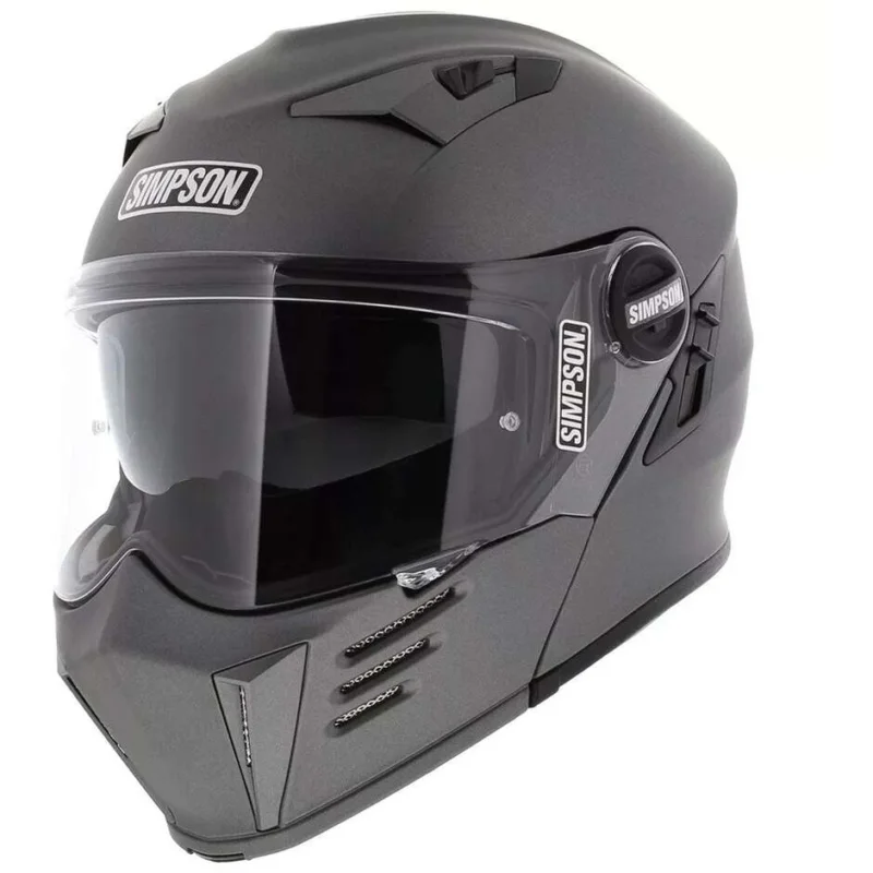 Casco Moto Modulare Simpson DARKSOME 22.06 MY Grigio Opaco Prezzo Conveniente