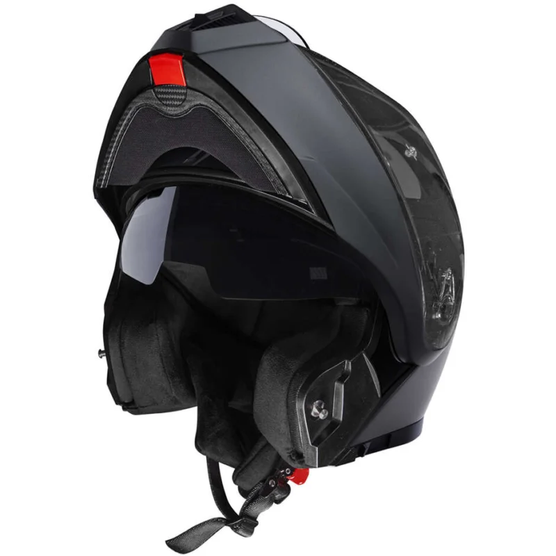 Consegna Rapida Casco Moto ModulareStormer SLIDE Solid Grigio Gun Metal Opaco