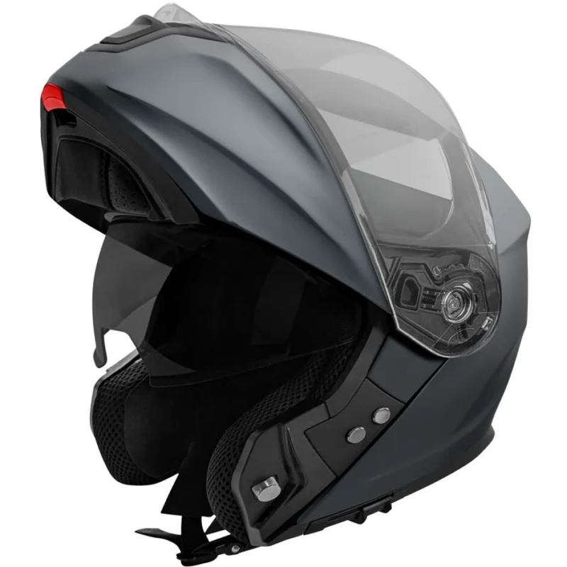 Promozione Casco Moto Modulare Stormer SPIN EVO Solid Grigio Gunmetal Opaco