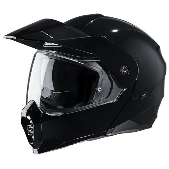 Casco Moto Modulare Touring HJC C80 UNI Nero Lucido Spedizione Gratuita