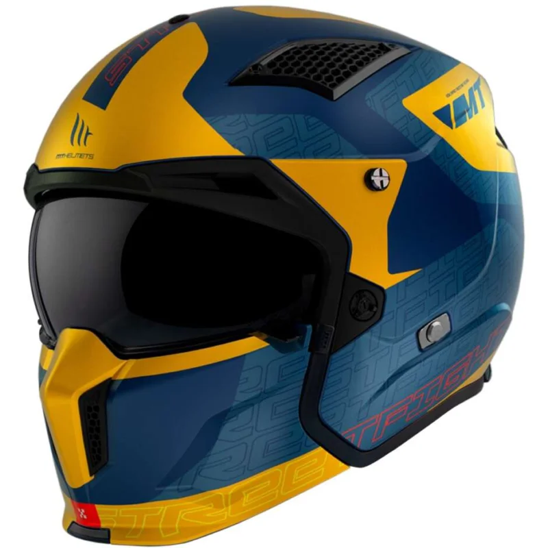 Ordina Subito Casco Moto Trial Mt Helmet STREETFIGHTER SV S Totem C3 Giallo Opaco