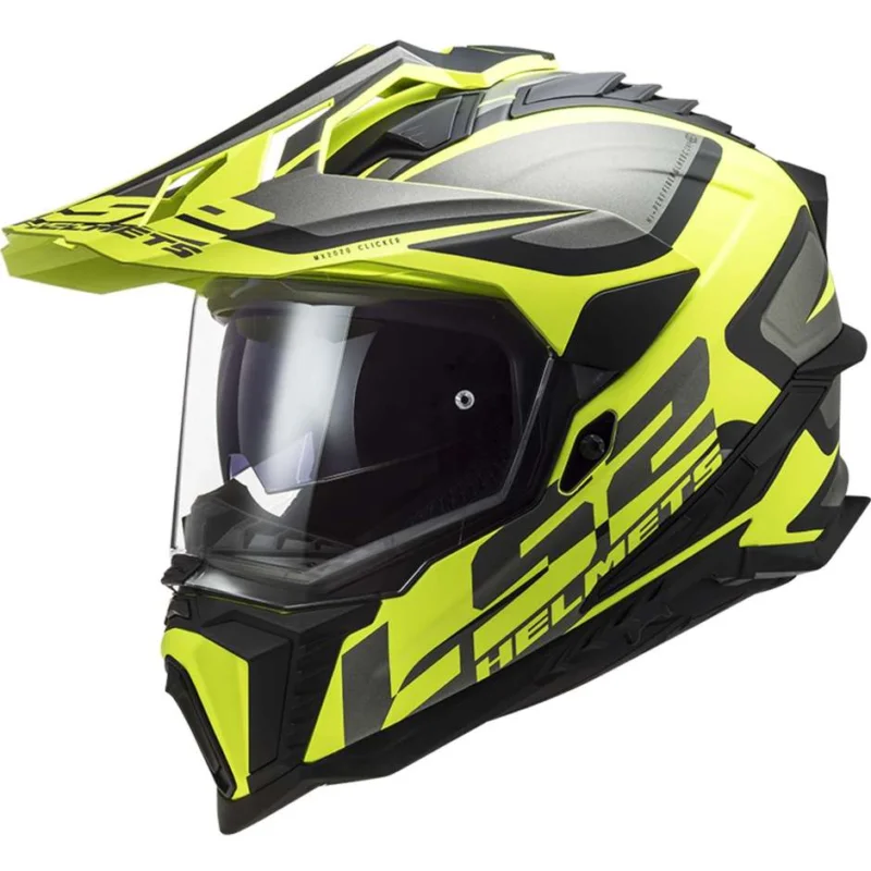 Bestseller Casco Moto Turismo Ls2 MX701 EXPLORER HPFC ALTER Nero Opaco Giallo Fluo