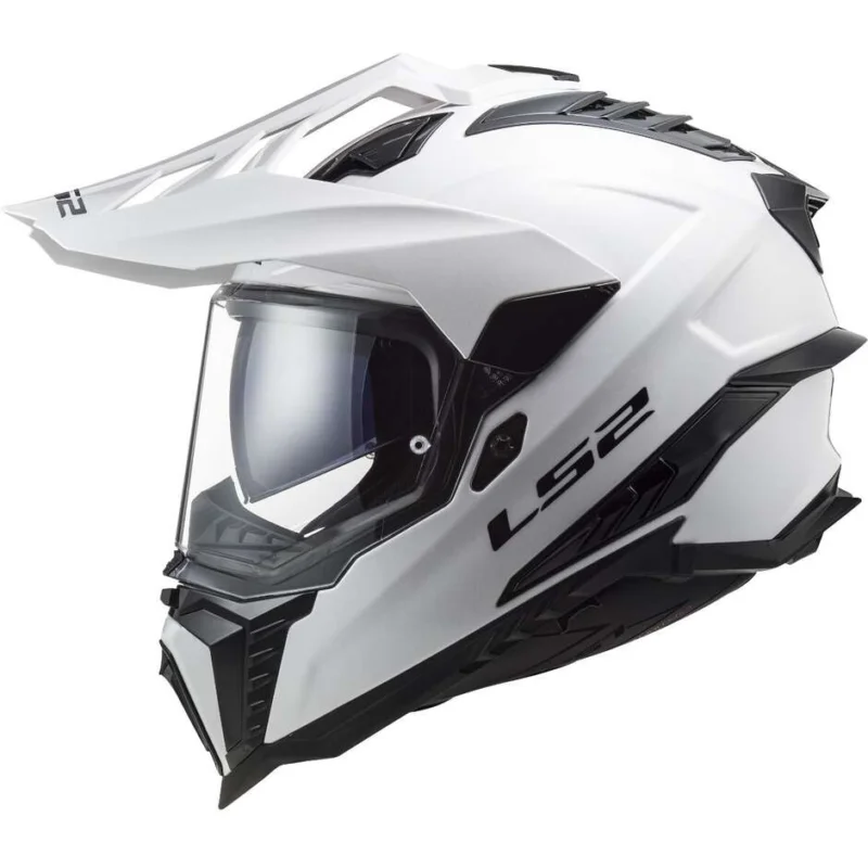 Casco Moto Turismo Ls2 MX701 EXPLORER HPFC Solid Bianco Ultima Occasione