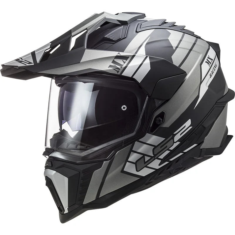 Casco Moto Turismo Off Road Ls2 MX701 EXPLORER HPFC ATLANTIS Titanio Opaco Acquista Ora