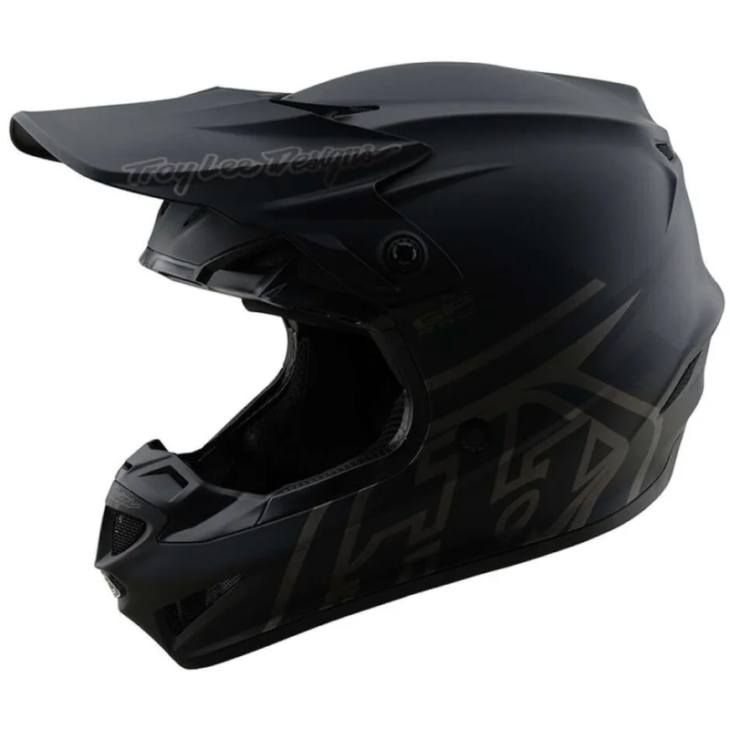 Casco MTB Gp Pro Troy Lee Designs Mono Nero Nuovo Arrivo