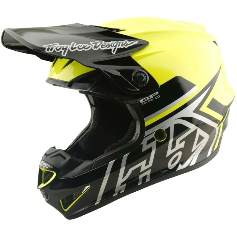 Casco Youth Gp Pro MIPS per Bambino Troy Lee Designs Mono Giallo Fluo Occasione