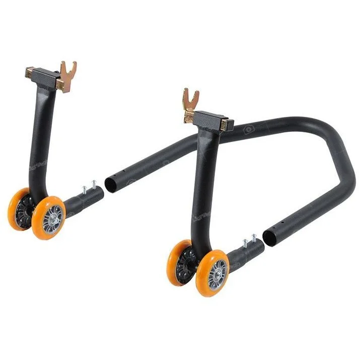 Cavalletto Componibile Posteriore in Ferro Lightech RSF039F con Forchette Nero Prezzo Di Fabbrica
