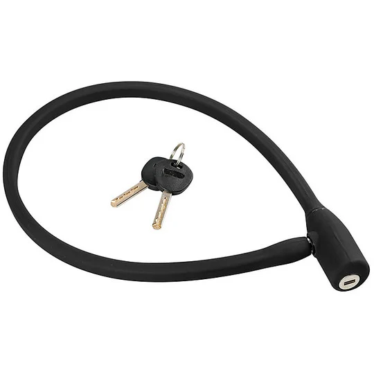 Cavo Antifurto in Acciaio Lucchetto Moto Lampa 93730 SILICON LOCK Ø 10 mm - 60 cm Ultimissimo Modello