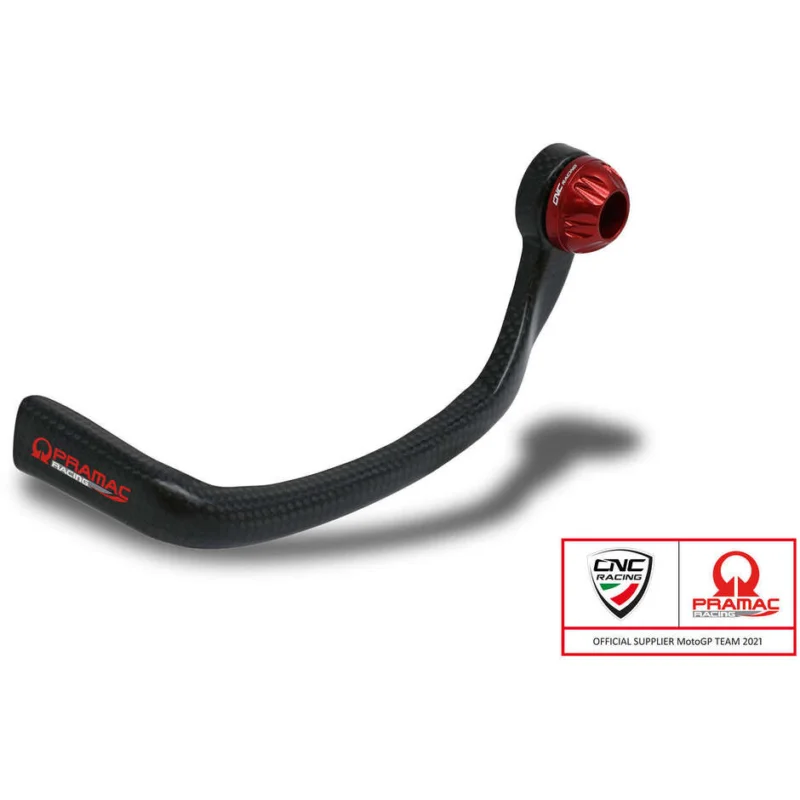 Offerta Limitata Clutch-Guard Carbon Race PL250 - Protezione leva frizione carbonio opaco - Pramac Racing Limited Edition CNC Racing Rosso