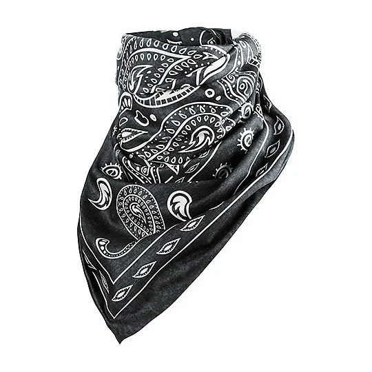 Collare Bandana Moto Tucano Urbano 679 FOULARD RACER Paisley Nero Offerta Del Giorno