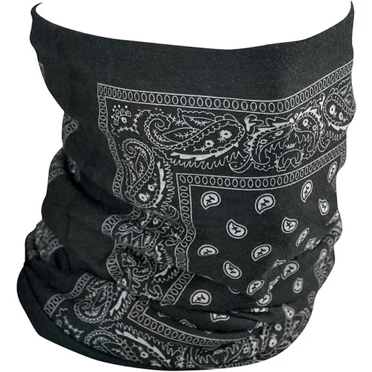 Pagamento Sicuro Collare Bandana Moto Zanheadgear Motley Tube Con Pile Nero Paislay