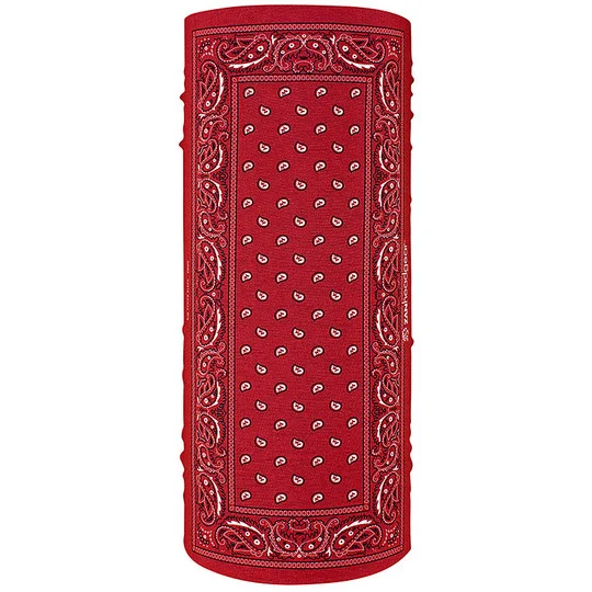 Collare Bandana Moto Zanheadgear Motley Tube Rosso Paisley Di Tendenza