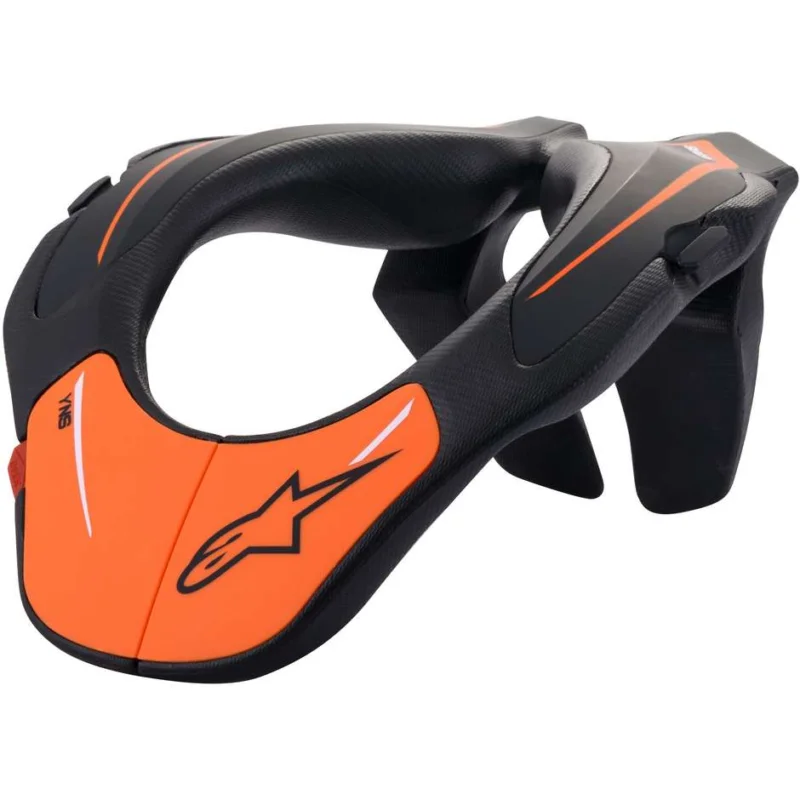 Spedizione Gratuita Collare da Bambino Moto Cross Enduro Tecnico Alpinestars YOUTH NECK Arancia Nera