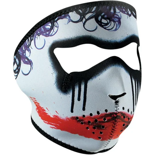 Collare Maschera Moto Zanheadgear Full Face Mask Joker Nuova Collezione