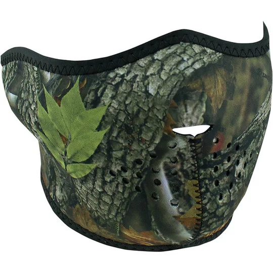 Collare Maschera Moto Zanheadgear Half Face Mask Mimetico Foresta A Buon Prezzo