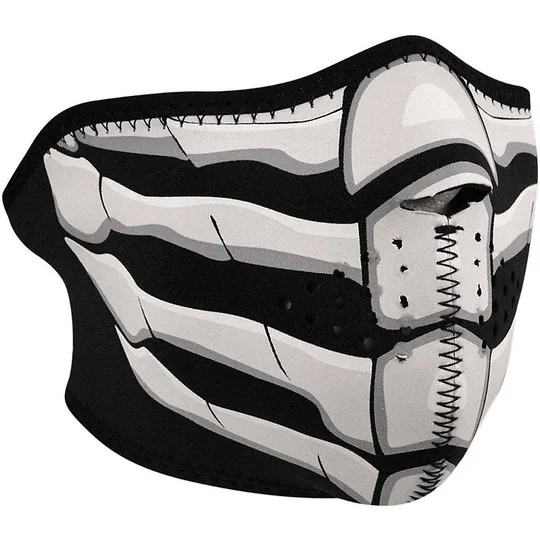 Prezzo Conveniente Collare Maschera Moto Zanheadgear Half Face Mask Ossa Fluorescente
