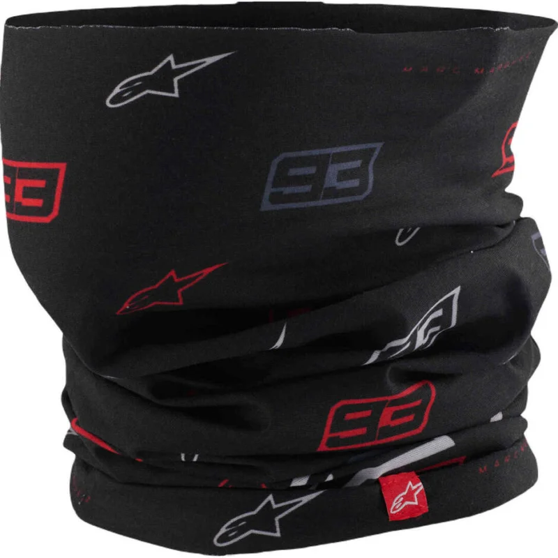 Collare Moto Alpinestars MM93 NECK TUBE Nero Rosso Brillante Bianco Must-Have