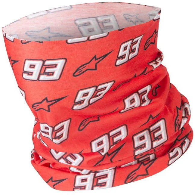 Nuova Collezione Collare Moto AlpinestarsMM93 NECK TUBE Rosso Bianco