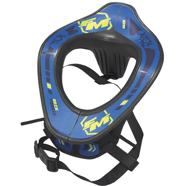 Pagamento Sicuro Collare Moto Cross Enduro FM Racing NECK TRONIC Azzurro Sky Blu