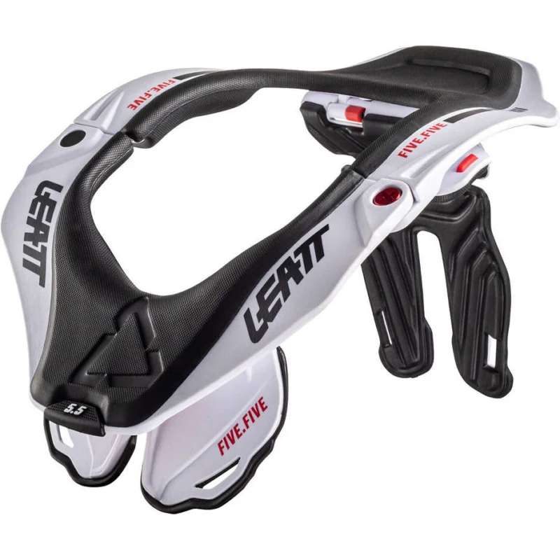 Collare Moto Cross MTB Leatt 5.5 NECK BRACE Bianco Più Venduto