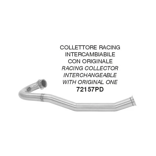 Collettore Arrow racing intercambiabile con l'originale Per KTM 690 SMC R / 690 Enduro R (19-24); GAS GAS ES 700 (22-24) Spedizione Espresso