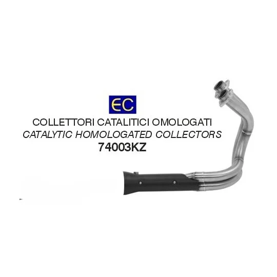 Collettore Catalitico Arrow omologato per terminale Rebel Per Kawasaki Vulcan S 650 (17-20) Esclusivo