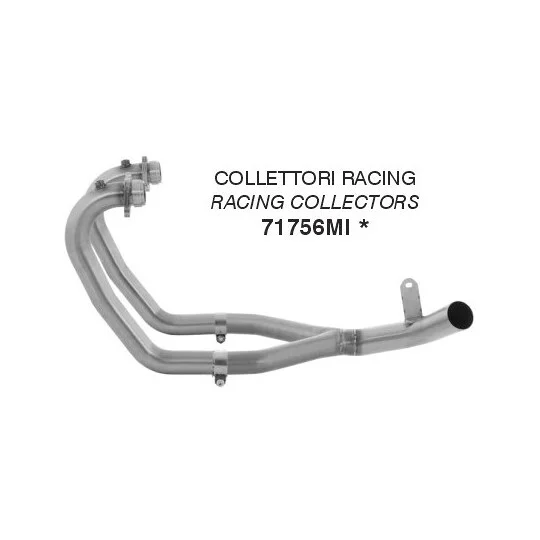 Popolare Collettori Arrow racing Per Moto Guzzi V85 TT (21-23)