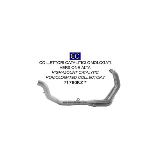 Esclusivo Collettori Catalitici Omologati Arrow Versione Alta Per Terminali Works Per Yamaha MT-09 (21-23)