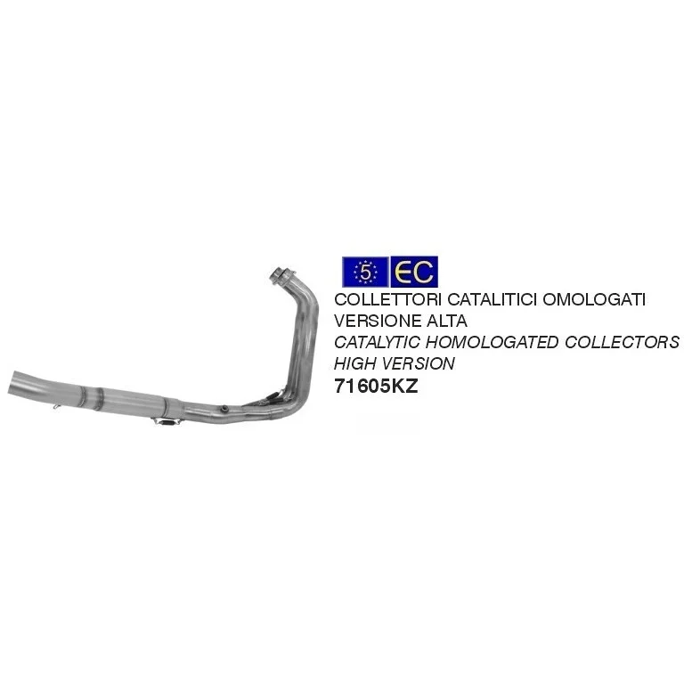 Ultima Occasione Collettori Catalitici Omologati Arrow versione alta Yamaha MT-07 (14-20) / TRACER 700 (16-19) / TRACER 700 (21-24)