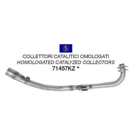 Consegna Rapida Collettori con convertitore catalitico Arrow omologato Per Yamaha TMAX 530 (12-16)