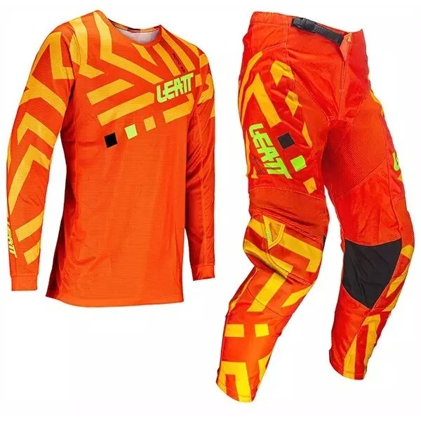 Novità Completo Moto Cross Ragazzo Leatt RIDE KIT 3.5 MINI Arancio