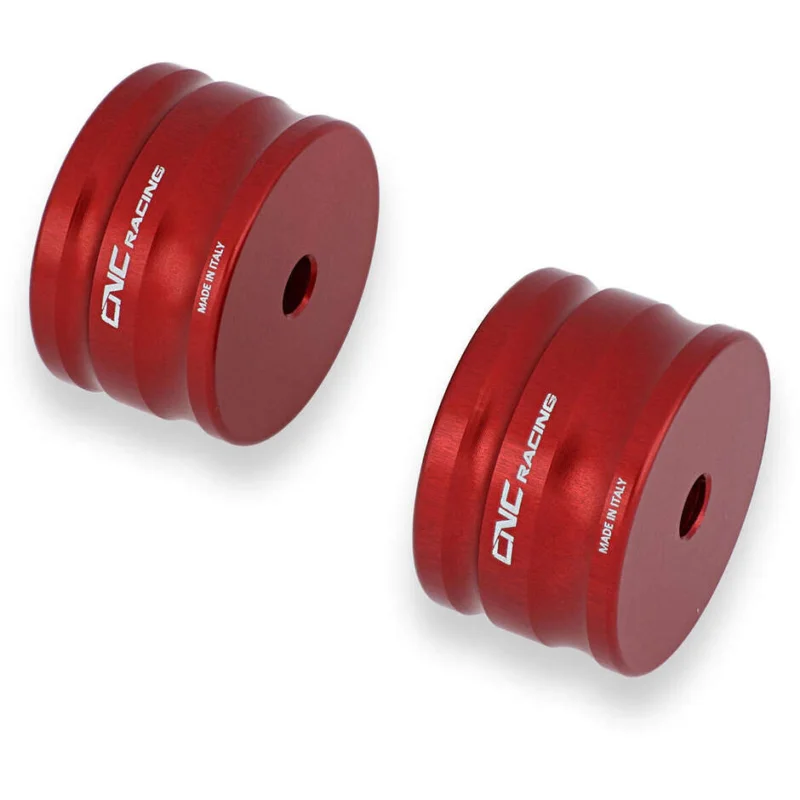 Super Prezzo Contrappesi manubrio CM235 Ducati Multistrada 950 1200 CNC Racing Rosso