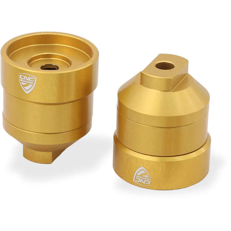 Contrappesi manubrio CM243 Moto Guzzi V85 TT CNC Racing Oro Nuova Collezione