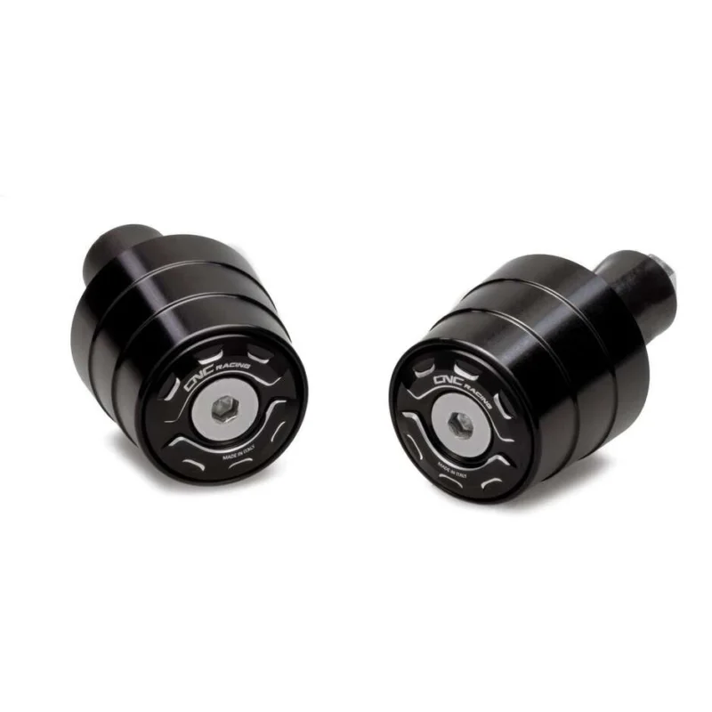 Novità Contrappesi manubrio GEAR CM238 bicolore CNC Racing Nero Argento