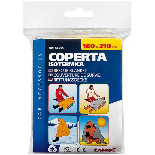 Spedizione Espresso Coperta Isotermica Lampa 66964 Oro7Argento 160x210cm