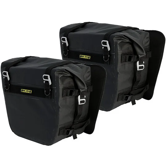 Coppia Borse Moto Laterali Nelson-Rigg Sierra Dry Nere 28 Lt Offerta Del Giorno