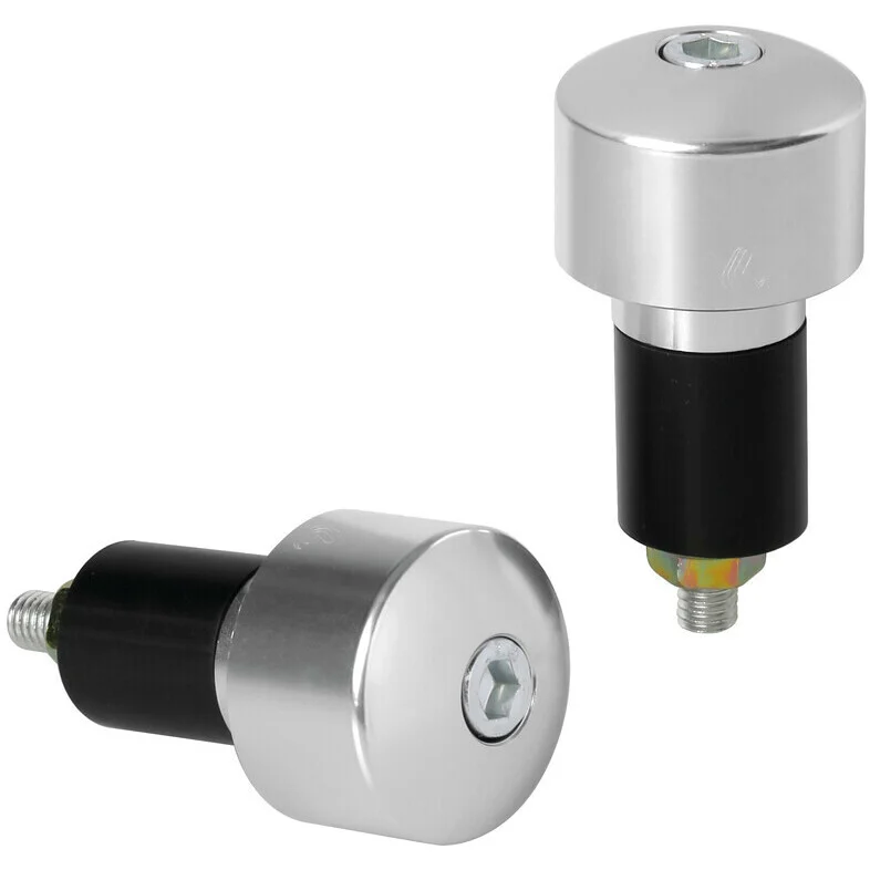 Nuovo Arrivo Coppia di Contrappesi Manubrio Moto Lampa Silver 17/23 mm